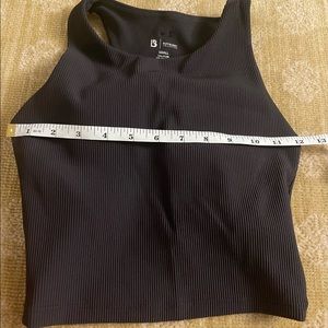 BuffBunny Crossroads ribbed crop top black small